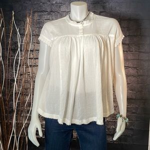 Kye Mi Babydoll Top White Size S